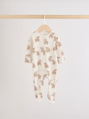 Neustrezne barve Hamish - Komplet 3 spalnih pajacev z zadrgo za dojenčke (0-2let) - Slika 3 iz 10