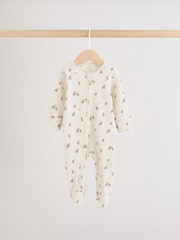 Neustrezne barve Hamish - Komplet 3 spalnih pajacev z zadrgo za dojenčke (0-2let) - Slika 4 iz 10