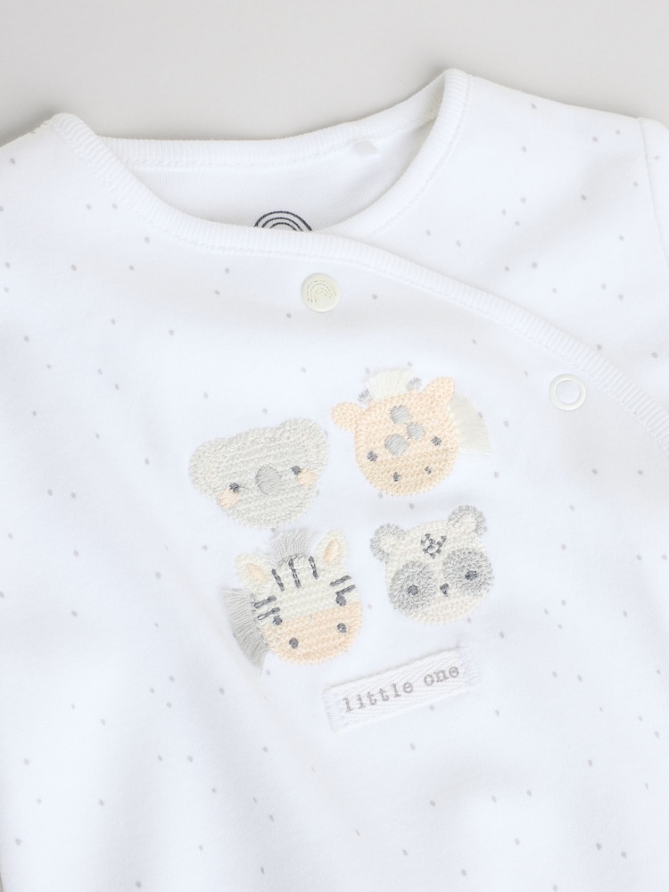 Safari branco - Pacote 3 de roupas de dormir para bebês (0a2anos) - Imagem 13 de 13 Safari branco - Pacote 3 de roupas de dormir para bebês (0a2anos) - Imagem 13 de 13