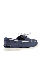 Azul - Sapatos náuticos Sperry azuis autênticos 2 Eye - Imagem 2 de 4