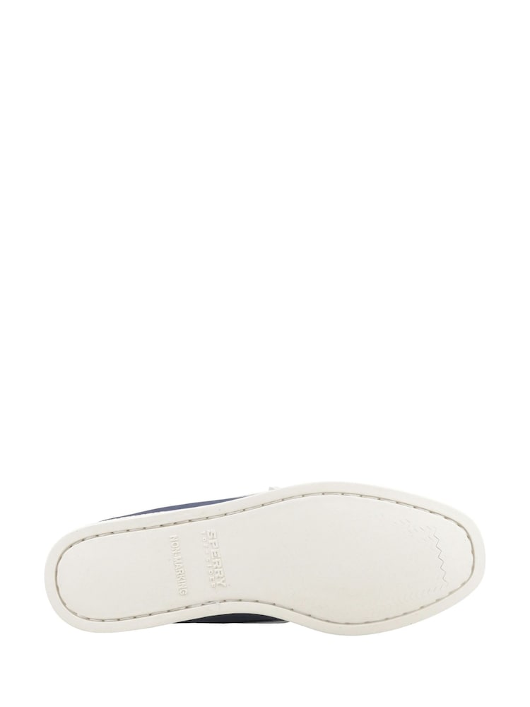Azul - Sapatos náuticos Sperry azuis autênticos 2 Eye - Imagem 4 de 4
