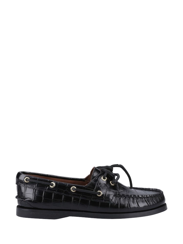 Sperry Authentic 2 Eye Boat Black Shoes - Image 1 of 4