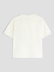 River Island Ecru Japanese Pocket 100% Cotton T-Shirt - Imagen 2 de 4
