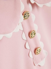River Island Pink Girls Collared Scuba Dress - Image 4 of 4