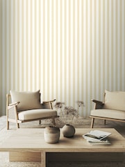 Ohpopsi Eggshell Candy Stripe 10M Wallpaper - Image 1 of 3