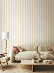 Ohpopsi Eggshell Candy Stripe 10M Wallpaper - Image 2 of 3