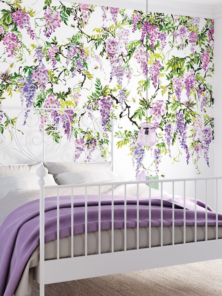 Ohpopsi Amethyst Trailing Wisteria 10M Wallpaper - Image 2 of 4