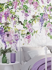 Ohpopsi Amethyst Trailing Wisteria 10M Wallpaper - Image 3 of 4