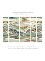 Ohpopsi Paprika Teal Metamorph 10M Wallpaper - Image 4 of 4