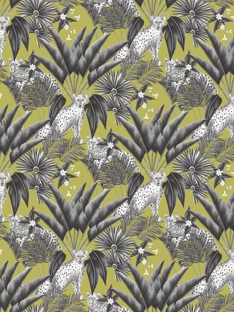 Ohpopsi Sable Lime Jungle Cheetah 10M Wallpaper - Image 2 of 2