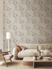 Ohpopsi Linen Toile Linen 10M Wallpaper - Image 1 of 2