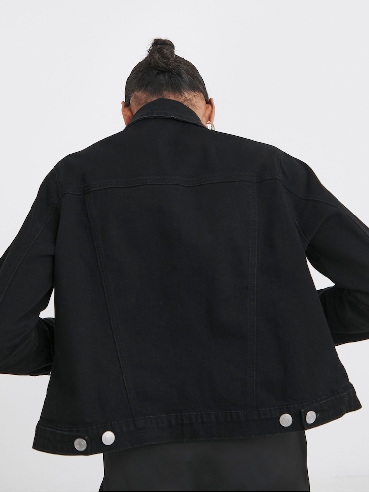 Negro - JD Williams Ultimate Stretch Denim Jacket - Imagen 2 de 4