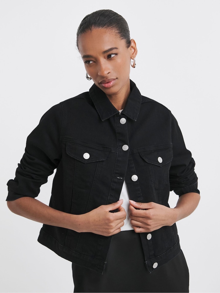 Negro - JD Williams Ultimate Stretch Denim Jacket - Imagen 4 de 4 Negro - JD Williams Ultimate Stretch Denim Jacket - Imagen 4 de 4