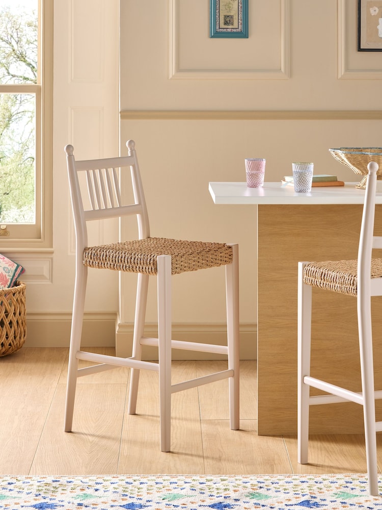 Nina Campbell Putty Alder Bar Stool - Image 1 of 2
