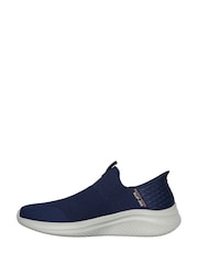 Mornarica - Skechers Širok kroj Ultra Flex 3.0 Športni copati Smooth Step Slip-Ins - Slika 2 iz 4