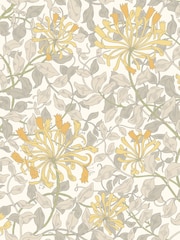 Hoopla Walls Warm Grey Honeysuckle Leaf Trail 10M Wallpaper - Image 2 of 2