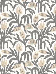 Hoopla Walls Black and White Chunky Flower 10M Wallpaper - Image 2 of 2