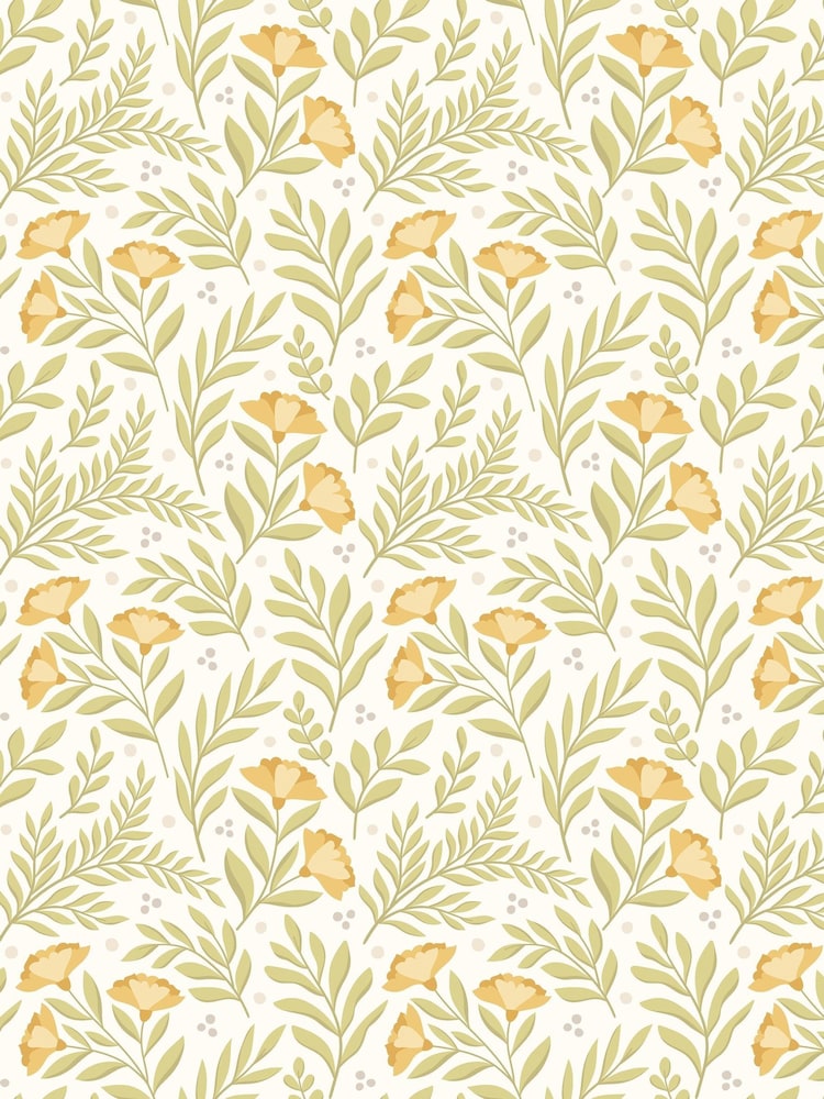Hoopla Walls Citrus Sun Petite Posy 10M Wallpaper - Image 2 of 2