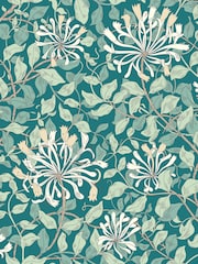 Hoopla Walls Dark Jade Honeysuckle Leaf Trail 10M Wallpaper - Image 2 of 2