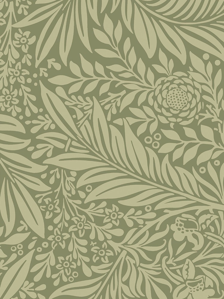 Hoopla Walls Olivine Leaf Vine 10M Wallpaper - Image 2 of 2