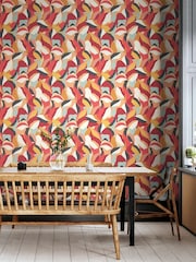 Hoopla Walls Spice Mix Leafy Patchwork 10M Wallpaper - Image 1 of 2