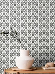 Hoopla Walls Chalkboard Retro Flower 10M Wallpaper - Image 1 of 2
