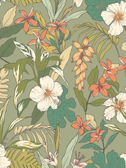 Hoopla Walls Olive and Citrus Oasis 10M Wallpaper - Image 2 of 2