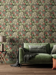 Hoopla Walls Slate Mix Seaweed Garden 10M Wallpaper - Image 1 of 2