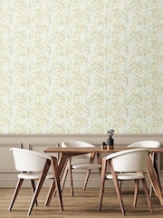 Hoopla Walls Sage Green Rosehip Trial 10M Wallpaper - Image 1 of 2