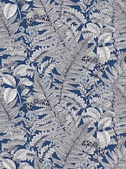 Hoopla Walls Indigo Wild Ferns 10M Wallpaper - Image 2 of 2