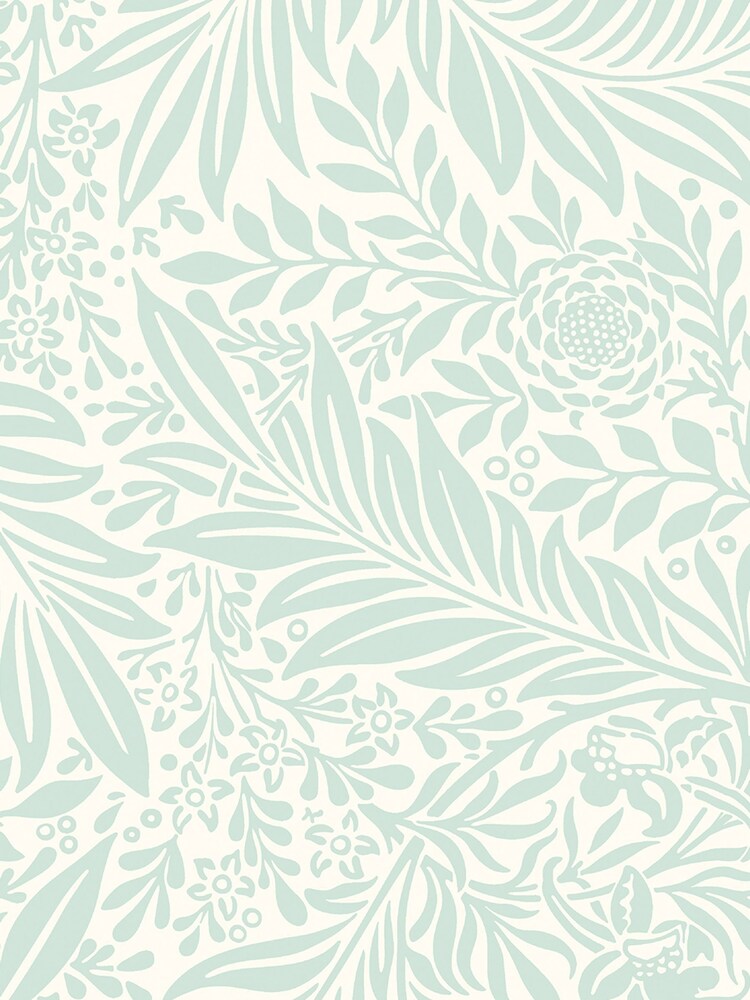 Hoopla Walls Seafoam Leaf Vine 10M Wallpaper - Image 2 of 2