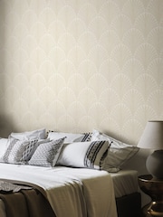 Hoopla Walls Chalk Leaf Fan 10M Wallpaper - Image 1 of 2