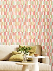 Hoopla Walls Coral Mix Building Blocks 10M Wallpaper - Image 1 of 2