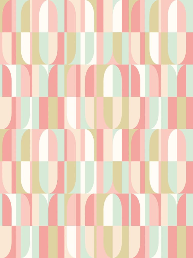 Hoopla Walls Coral Mix Building Blocks 10M Wallpaper - Image 2 of 2