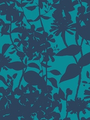 Hoopla Walls Ink and Teal Summer Silhouette 10M Wallpaper - Image 2 of 2