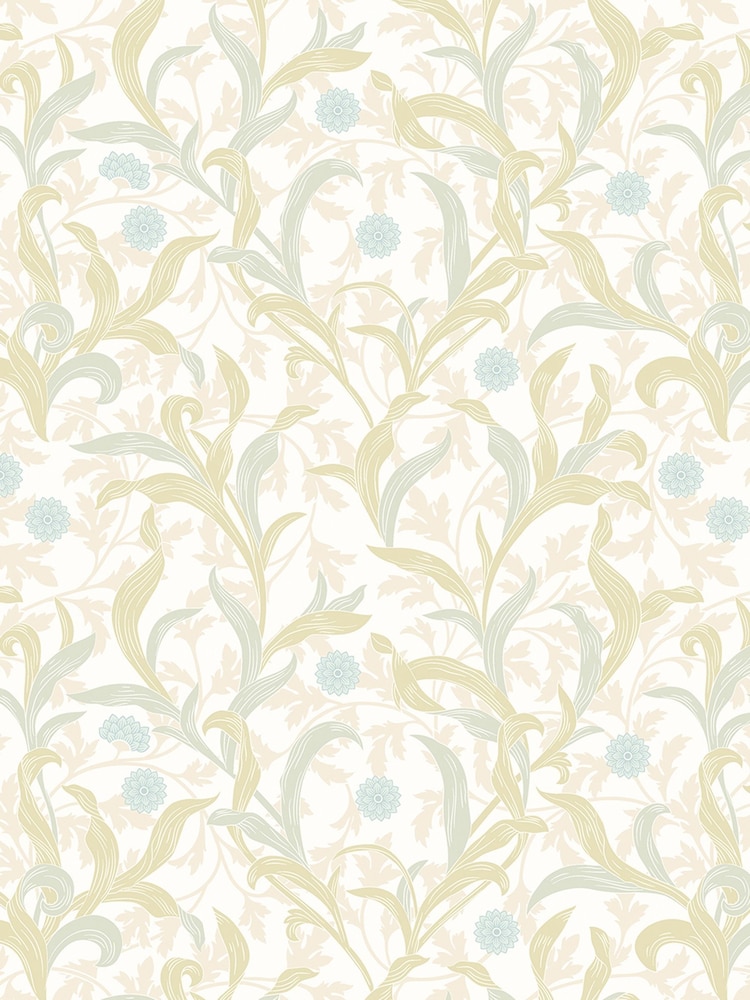 Hoopla Walls Sky and Apple Floral Trail 10M Wallpaper - Image 2 of 2