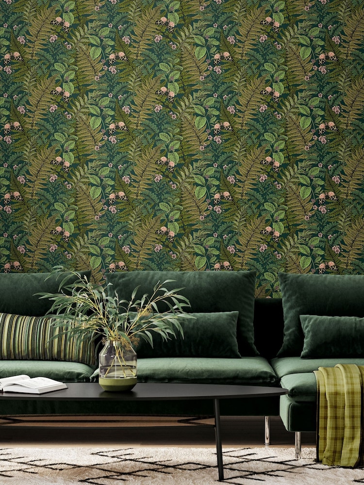 Hoopla Walls Forest Mix Wild Ferns 10M Wallpaper - Image 1 of 2