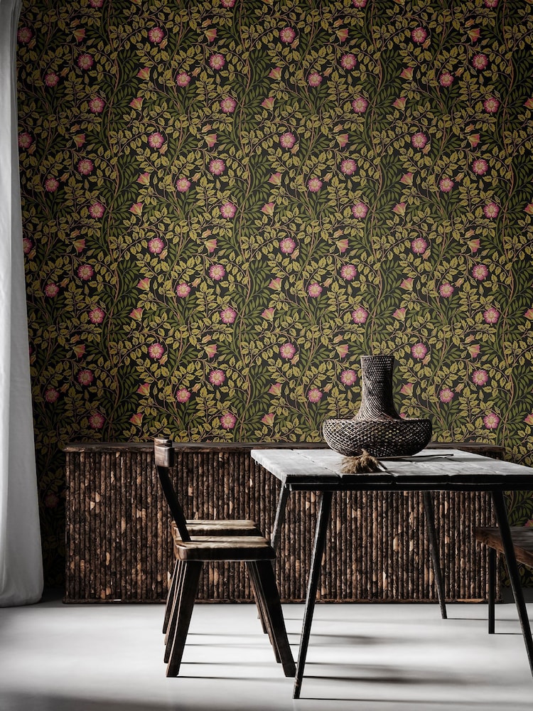 Hoopla Walls Aubergine Rosehip Trial 10M Wallpaper - Image 1 of 2 Hoopla Walls Aubergine Rosehip Trial 10M Wallpaper - Image 1 of 2
