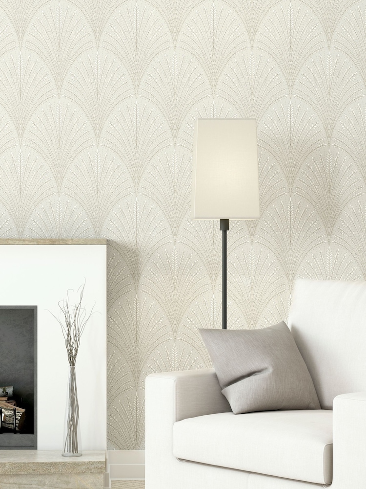Hoopla Walls Natural Leaf Fan 10M Wallpaper - Image 1 of 2