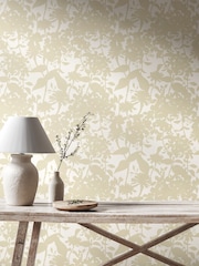 Hoopla Walls Chalk and Linen Summer Silhouette 10M Wallpaper - Image 1 of 2