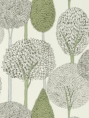 Harlequin Seaglass or Forest Silhouette Idyllic 10M Wallpaper - Image 1 of 1