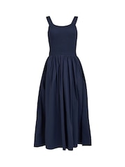 Gina Bacconi Blue Bonita Sheered Bodice Dress - Image 7 of 7