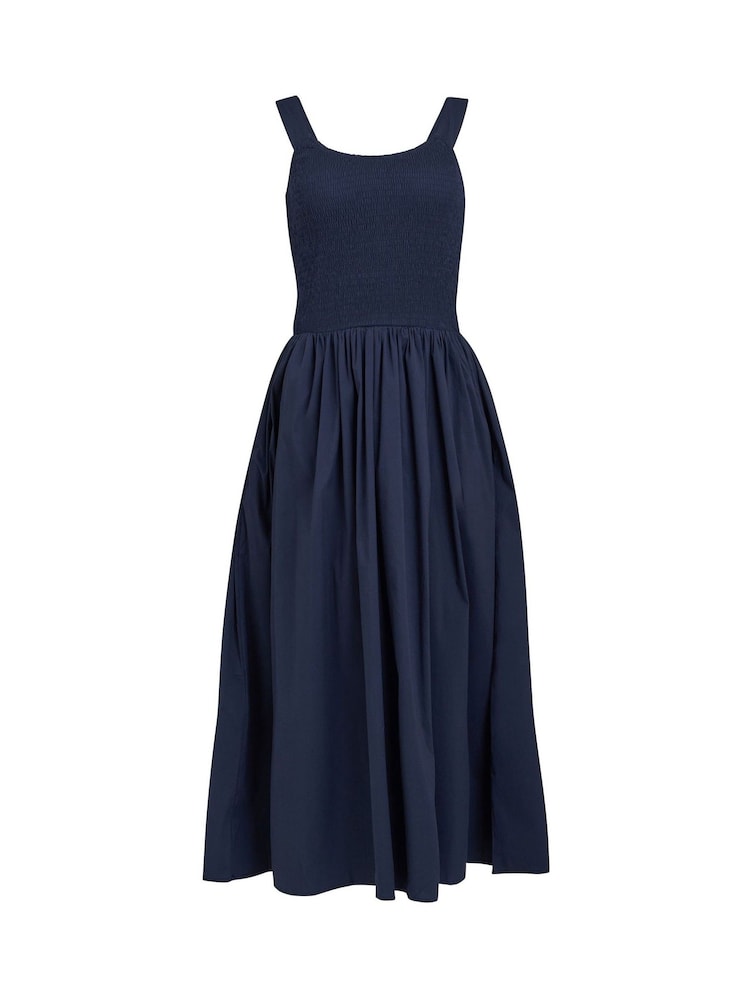 Gina Bacconi Blue Bonita Sheered Bodice Dress - Image 7 of 7