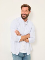 FatFace Long Sleeve Mini Grid Check Shirt - صورة 3 من 5