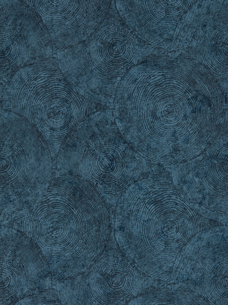 Clarke & Clarke Midnight Lavatus Expressions Performance 10M Wallpaper - Image 1 of 2