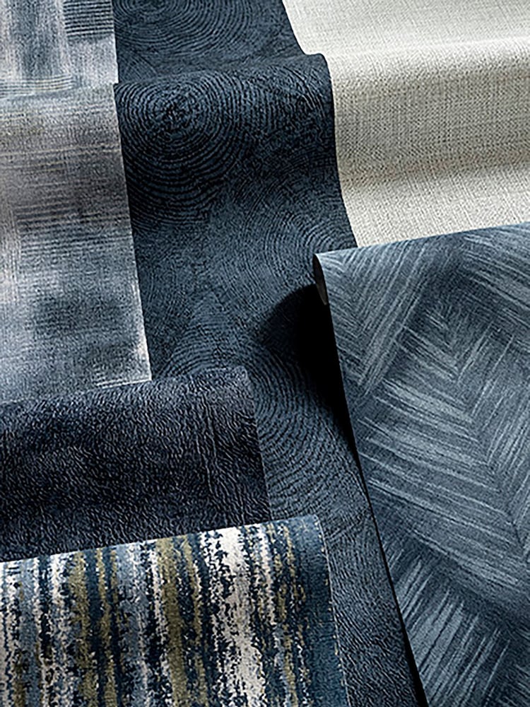 Clarke & Clarke Midnight Lavatus Expressions Performance 10M Wallpaper - Image 2 of 2