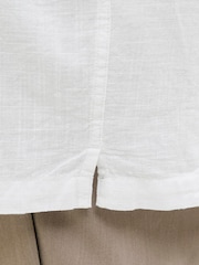 JACK & JONES White Short Sleeve Striped Resort Shirt - Image 5 of 5
