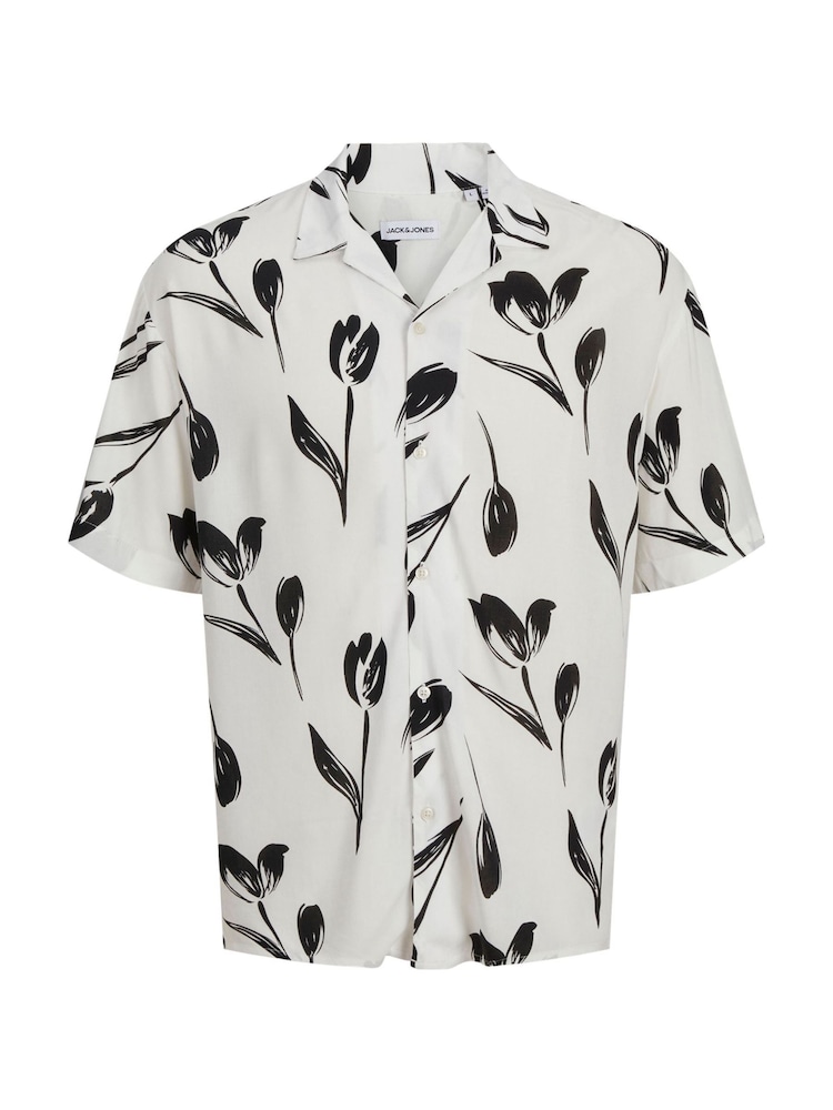 JACK & JONES White Printed Resort Shirt - Image 1 of 1