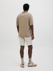 JACK & JONES Natural Short Sleeve Resort Shirt - Image 2 of 5