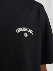 Schwarz - JACK & JONES Back Print 100% Cotton T-Shirt - Bild 4 von 5